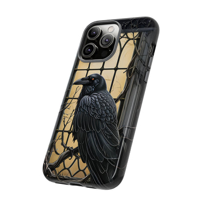 The Raven Phone Case – Edgar Allan Poe Inspired Gothic Design for iPhone, Samsung Galaxy, and Google Pixel Devices