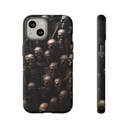 Skeletal Grave Phone Case – Halloween Horror Skeleton Design for iPhone, Samsung Galaxy, and Google Pixel Devices