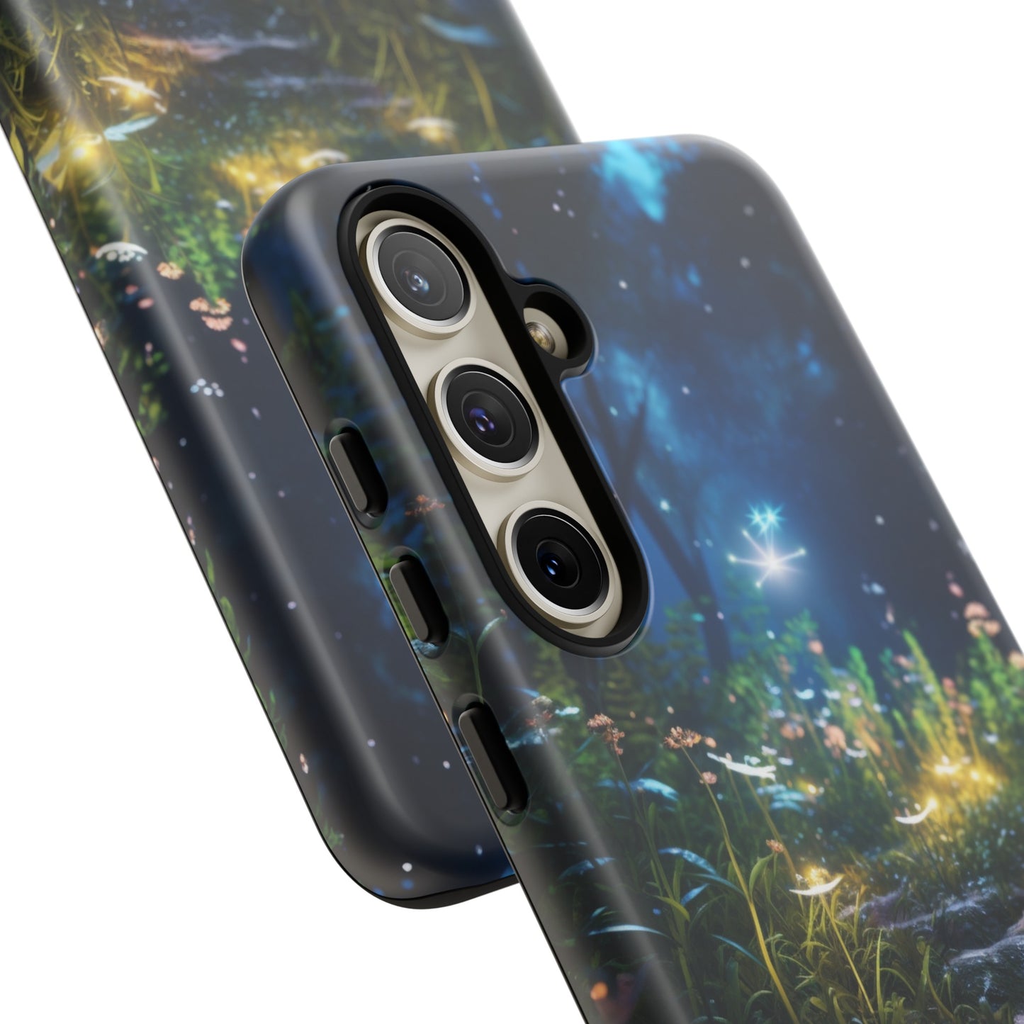 Fireflies in the Forest Tough Phone Case – Enchanting Summer Night Design for iPhone, Samsung Galaxy, and Google Pixel Devices