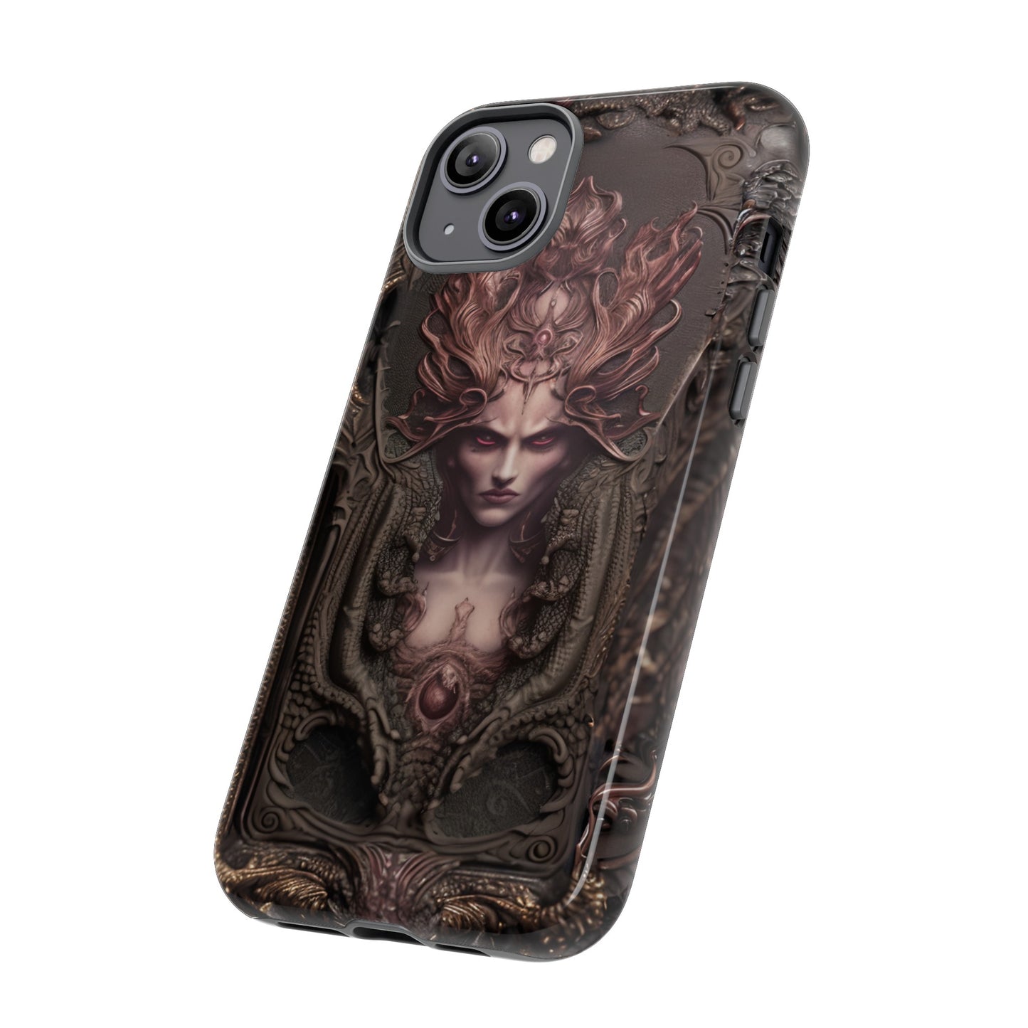 Dark Lilith Phone Case – Horned Hell Horror Design for iPhone, Samsung Galaxy, and Google Pixel Devices