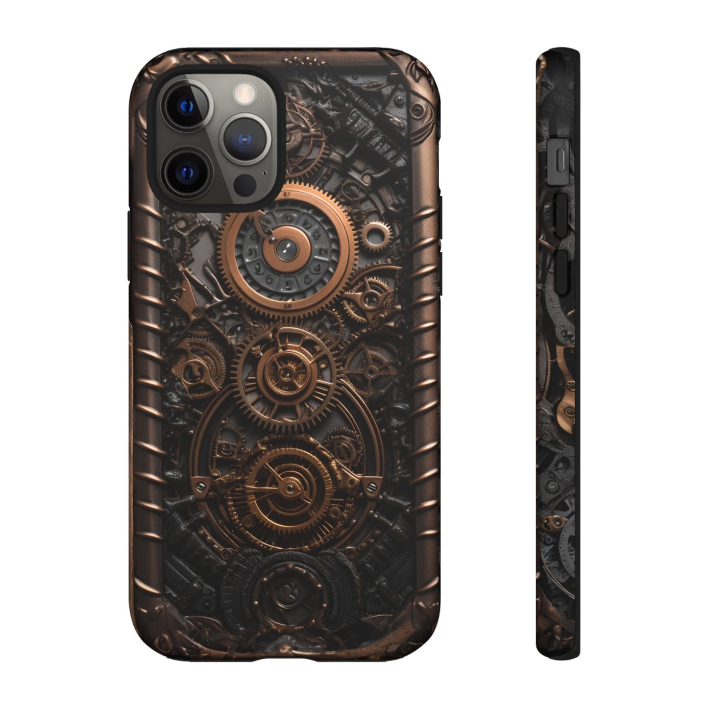 Gearworks 2 Phone Case – Steampunk Victorian Design with Gears and Clockwork for iPhone, Samsung Galaxy, and Google Pixel Devices