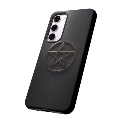 Simple Pentacle Tough Phone Case – Witchcraft Pentagram Design for iPhone, Samsung Galaxy, and Google Pixel Devices