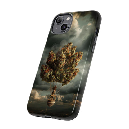 Cannabis Balloon Adventure Phone Case - For iPhone, Samsung Galaxy, and Google Pixel Devices