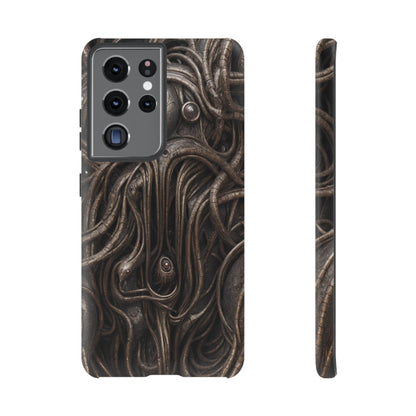 Biomechanical Horror 4 Phone Case – Futuristic Alien Design for iPhone, Samsung Galaxy, and Google Pixel Devices