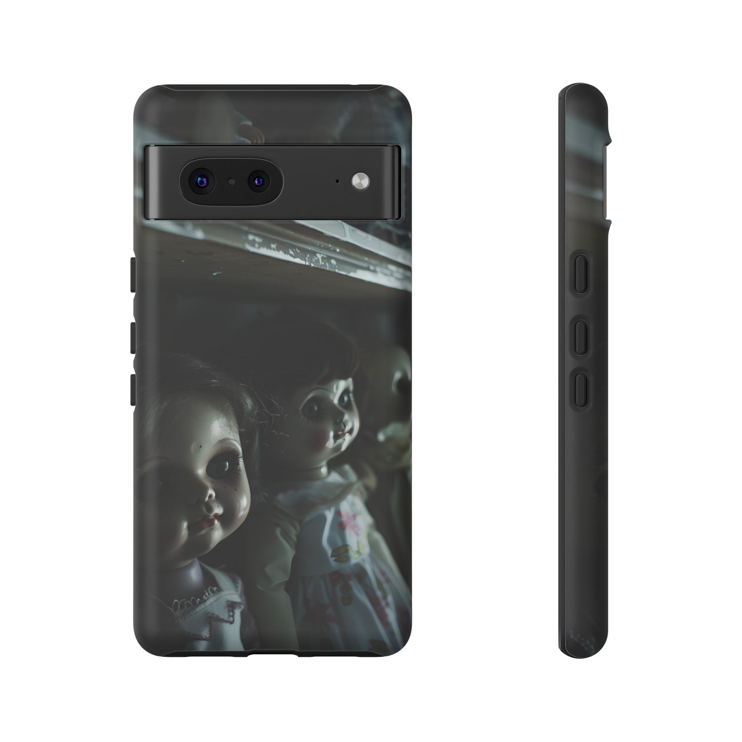 Creepy Dolls Phone Case – Eerie Vintage Doll Design for iPhone, Samsung Galaxy, and Google Pixel Devices