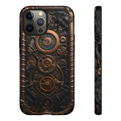 Gearworks 2 Phone Case – Steampunk Victorian Design with Gears and Clockwork for iPhone, Samsung Galaxy, and Google Pixel Devices