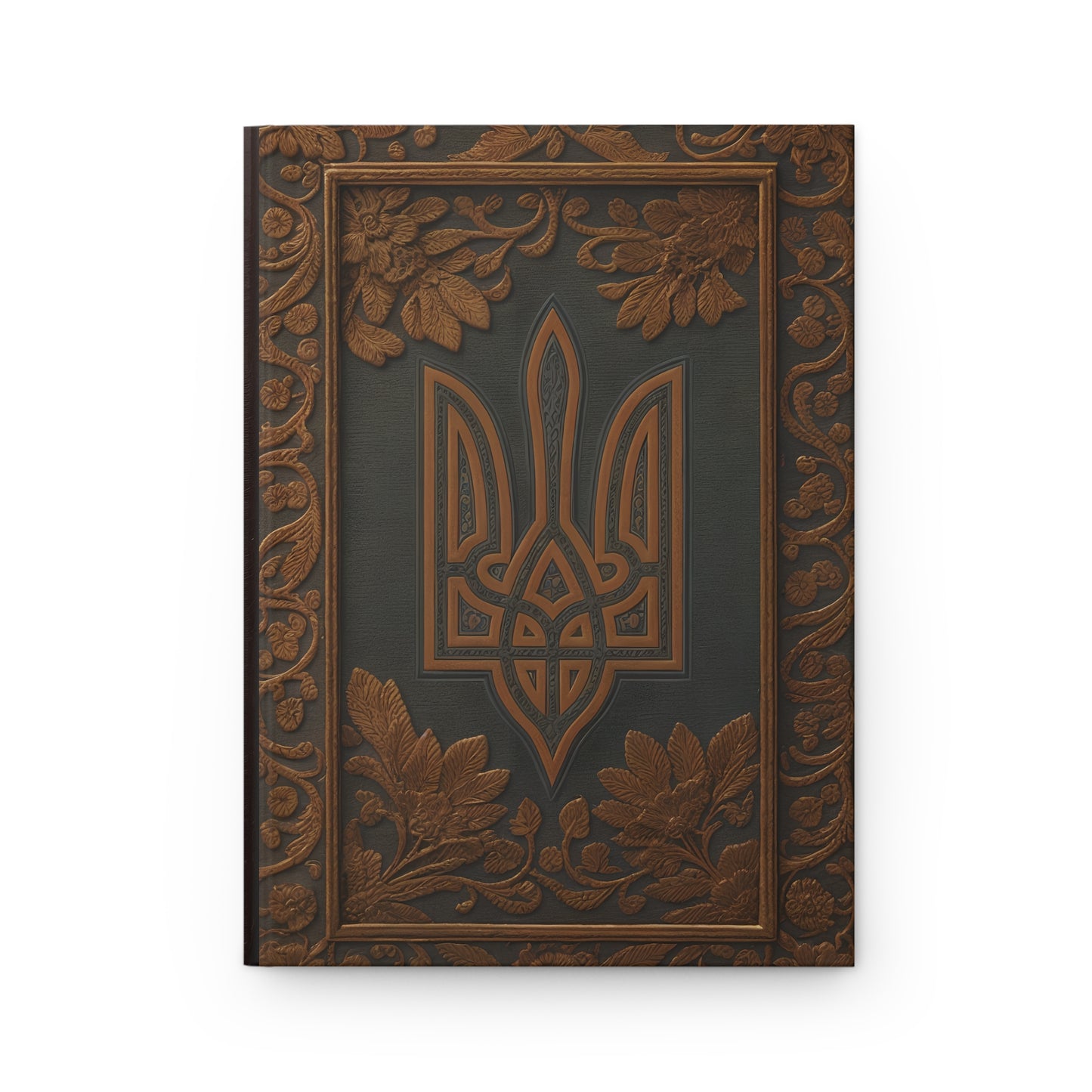 Ukraine Trident Hardcover Notebook – Elegant Journal Celebrating Ukrainian Heritage and Cultural Identity