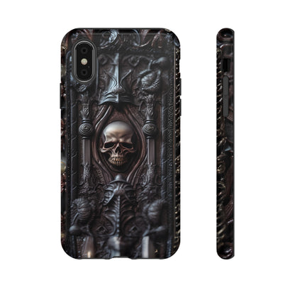 Dark Grimoire of Death Tough Phone Case – Gothic Skull Vampiric Design for iPhone, Samsung Galaxy, and Google Pixel Devices