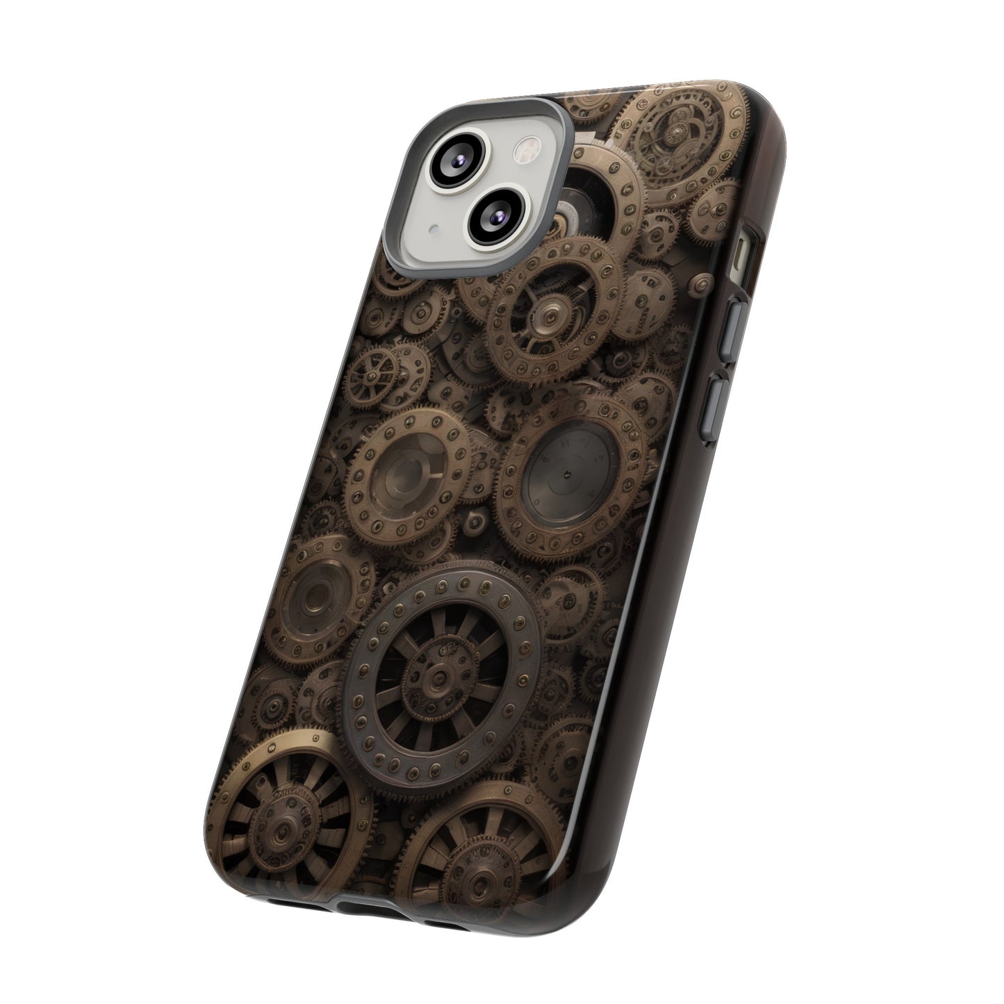 Gearworks 3 Phone Case – Steampunk Victorian Design with Gears and Clockwork for iPhone, Samsung Galaxy, and Google Pixel Devices