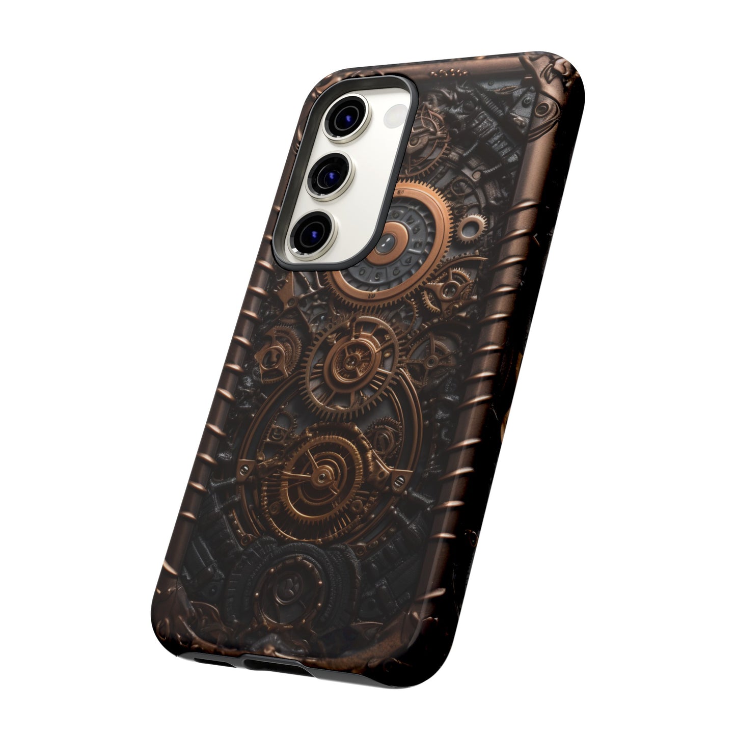 Gearworks 2 Phone Case – Steampunk Victorian Design with Gears and Clockwork for iPhone, Samsung Galaxy, and Google Pixel Devices