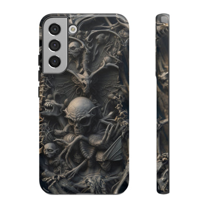 Those Who Dwell Below #1 Phone Case – Intricate Gothic Skeleton Design for iPhone, Samsung Galaxy, Google Pixel Devices