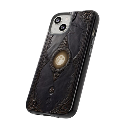 Moon Case Tough Phone Case – Fantasy Art Leather Book Design for iPhone, Samsung Galaxy, and Google Pixel Devices