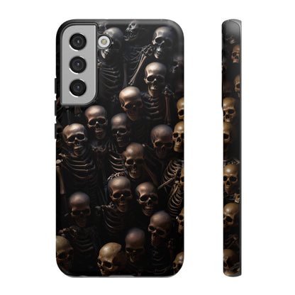 Skeletal Grave Phone Case – Halloween Horror Skeleton Design for iPhone, Samsung Galaxy, and Google Pixel Devices