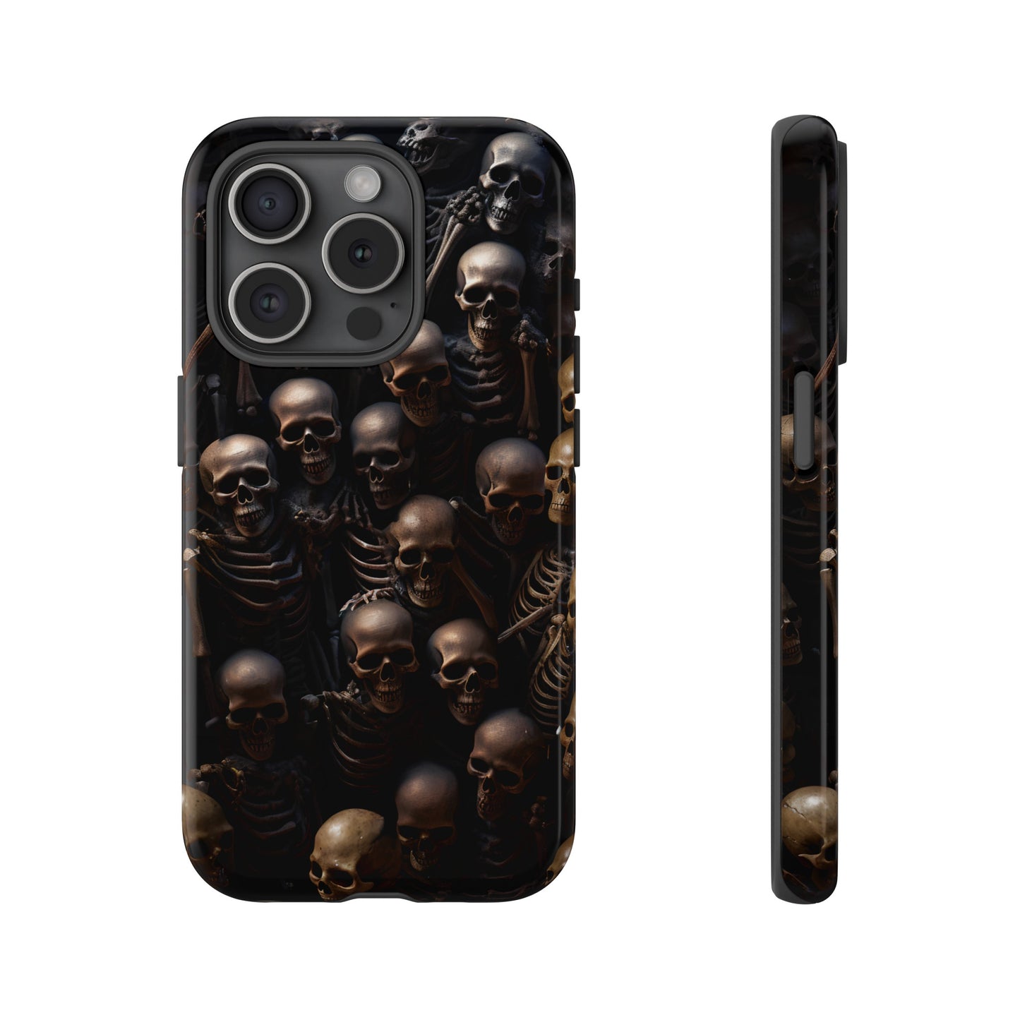 Skeletal Grave Phone Case – Halloween Horror Skeleton Design for iPhone, Samsung Galaxy, and Google Pixel Devices