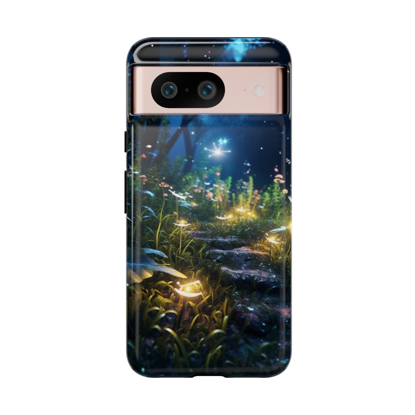 Fireflies in the Forest Tough Phone Case – Enchanting Summer Night Design for iPhone, Samsung Galaxy, and Google Pixel Devices