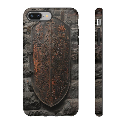 Medieval Shield Phone Case - Ornate Ancient Armor Design for iPhone and Samsung Galaxy Devices