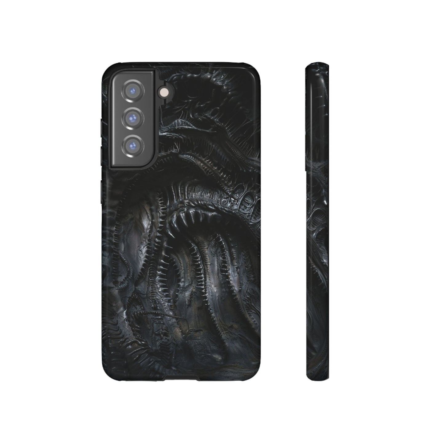 Surreal Biomechanical Phone Case - Gothic Sci-Fi Art for iPhone, Samsung Galaxy, and Google Pixel Devices