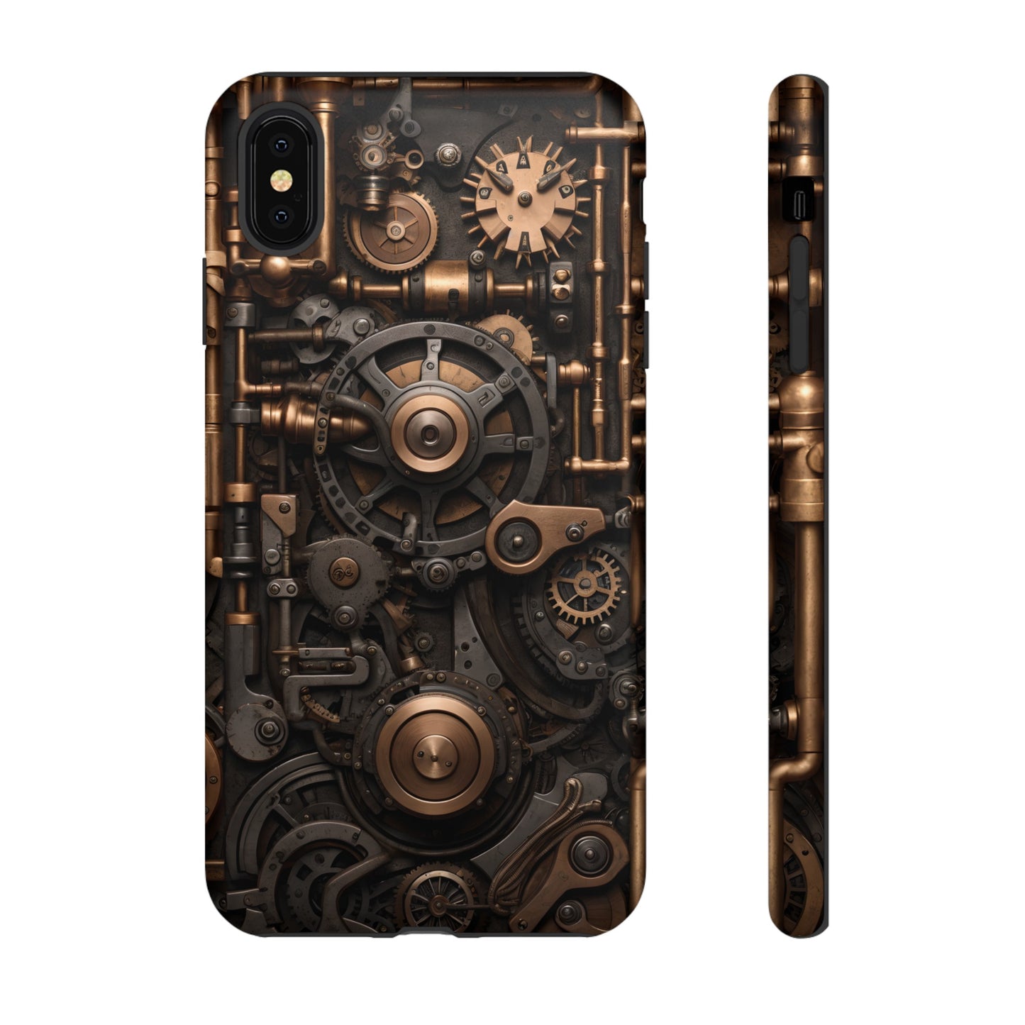 Steampunk Machine Phone Case – Victorian Gears Design for iPhone, Samsung Galaxy, and Google Pixel Devices