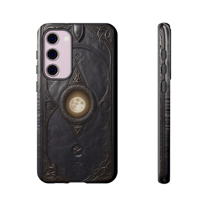 Moon Case Tough Phone Case – Fantasy Art Leather Book Design for iPhone, Samsung Galaxy, and Google Pixel Devices