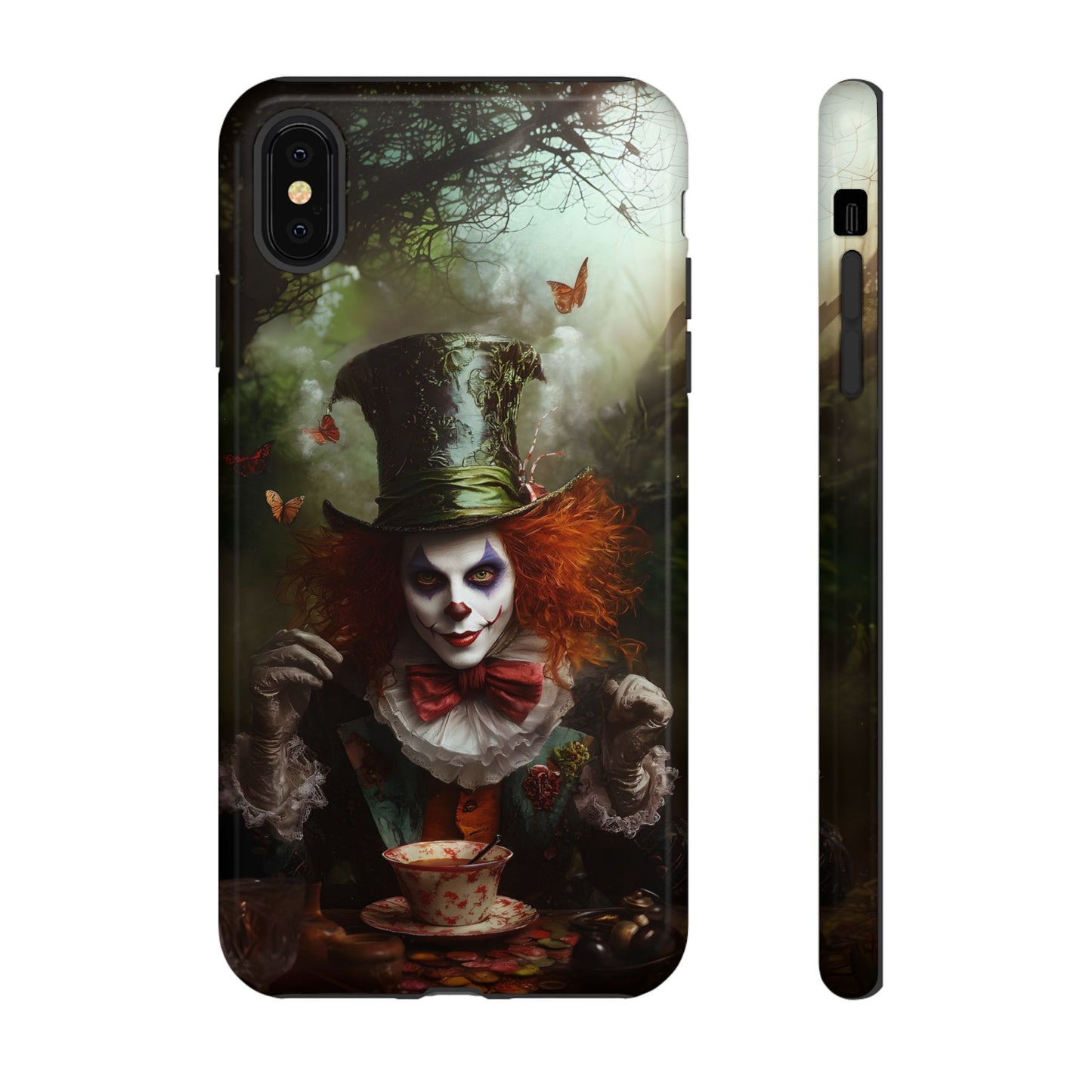 Mad Hatter Gothic Fantasy Phone Case - Dark Wonderland Design for iPhone, Samsung Galaxy, and Google Pixel Devices