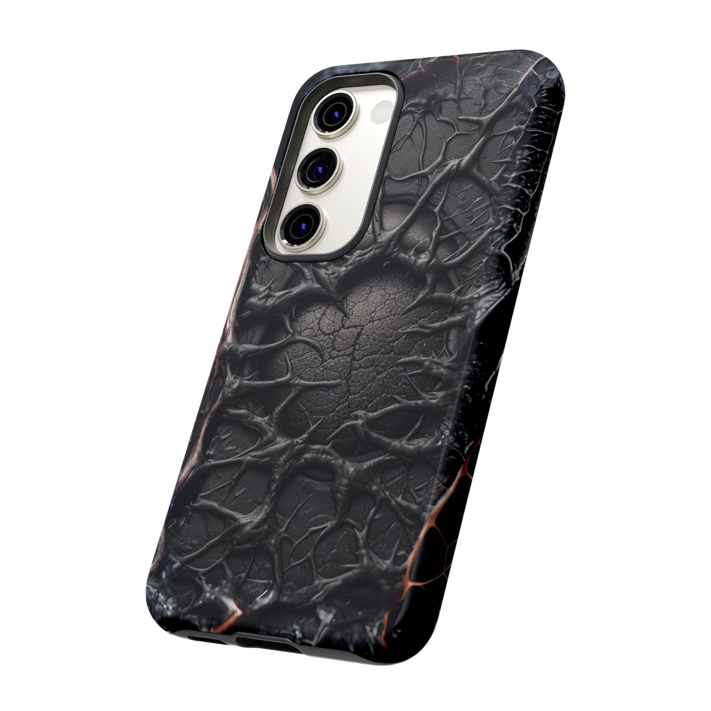 Black Veins Tough Phone Case – Lovecraftian Horror Design for iPhone, Samsung Galaxy, and Google Pixel Devices