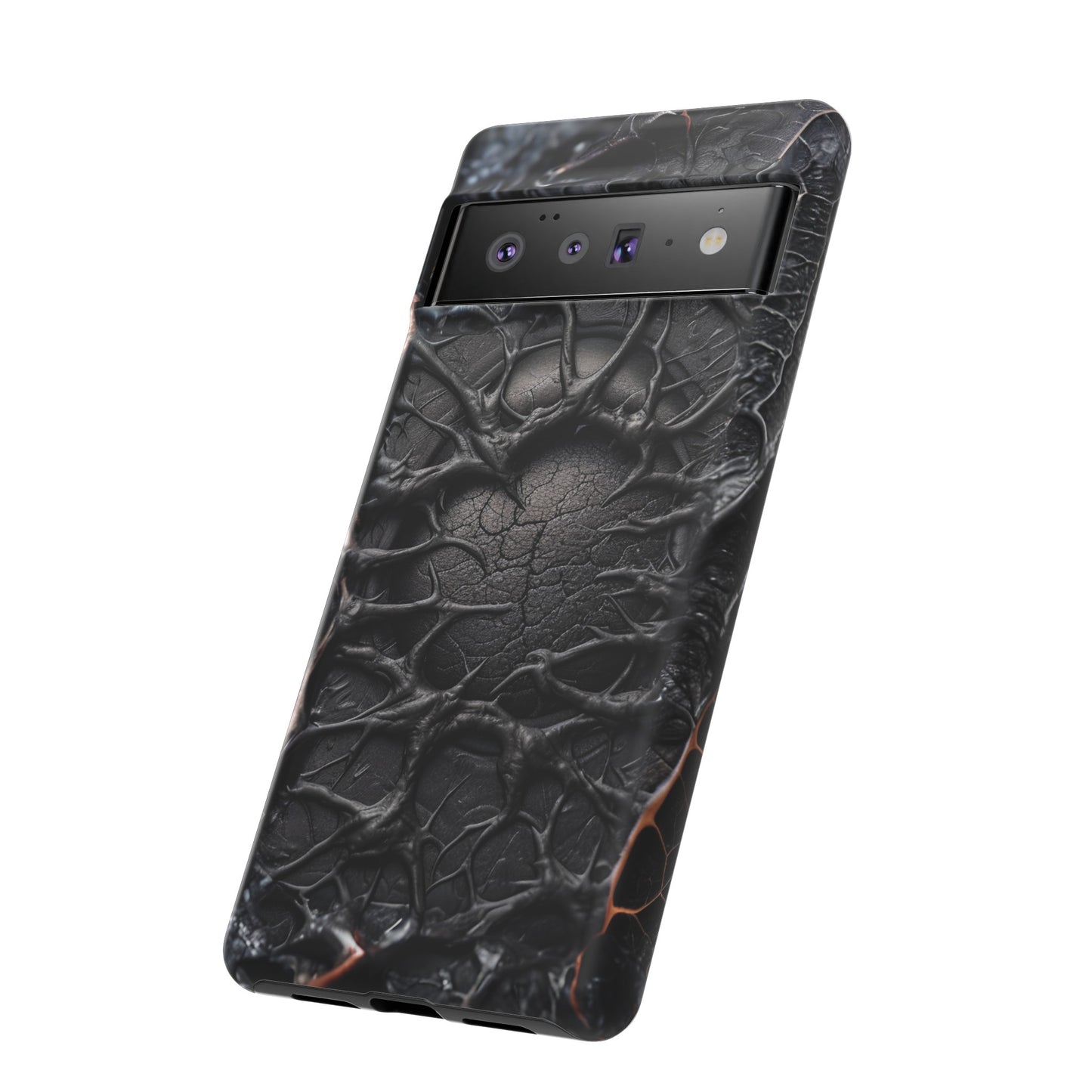 Black Veins Tough Phone Case – Lovecraftian Horror Design for iPhone, Samsung Galaxy, and Google Pixel Devices