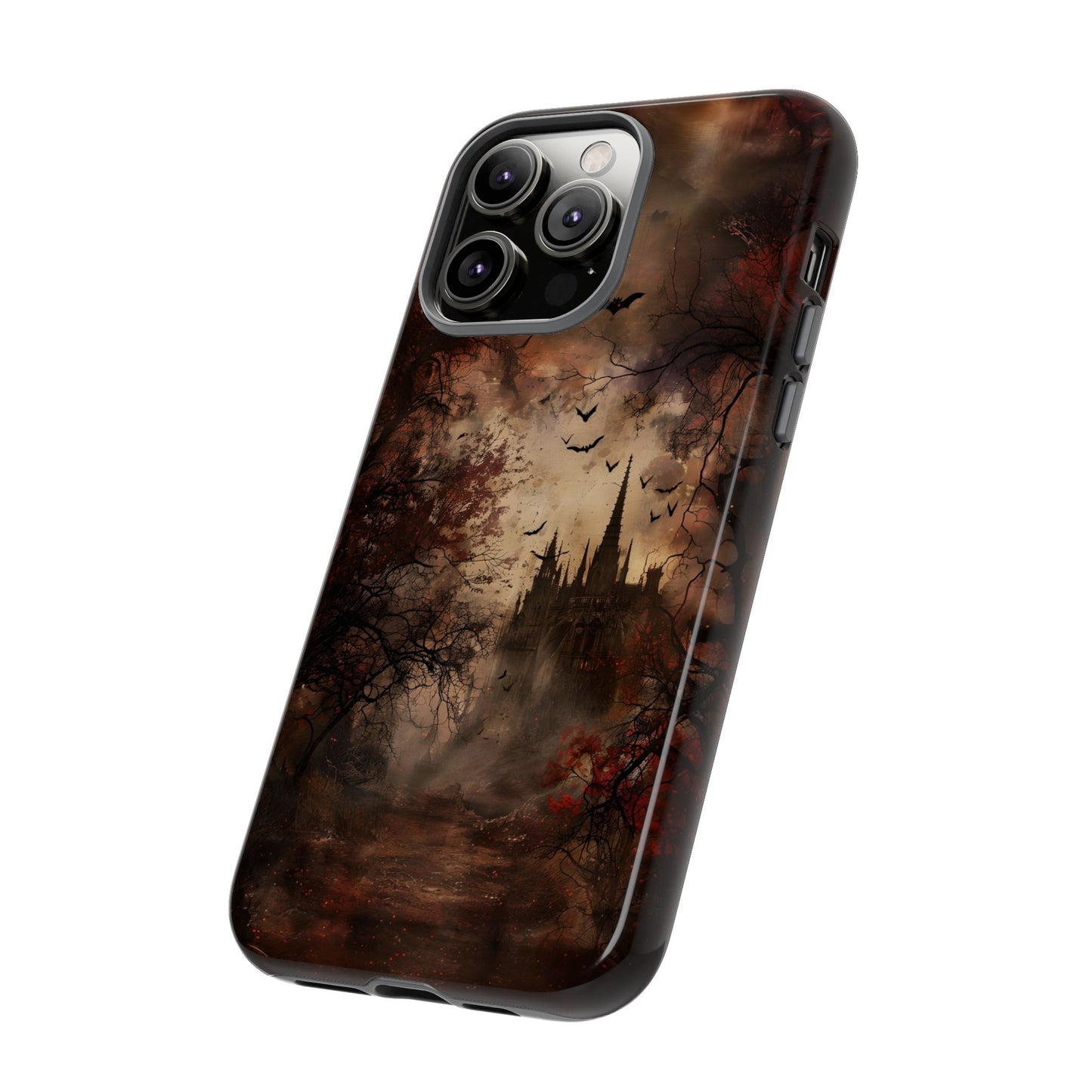 Gothic Castle Phone Case - Spooky Halloween Design for iPhone, Samsung Galaxy, Google Pixel Devices