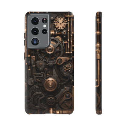 Steampunk Machine Phone Case – Victorian Gears Design for iPhone, Samsung Galaxy, and Google Pixel Devices