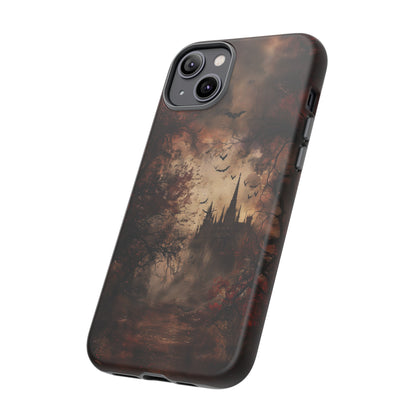 Gothic Castle Phone Case - Spooky Halloween Design for iPhone, Samsung Galaxy, Google Pixel Devices