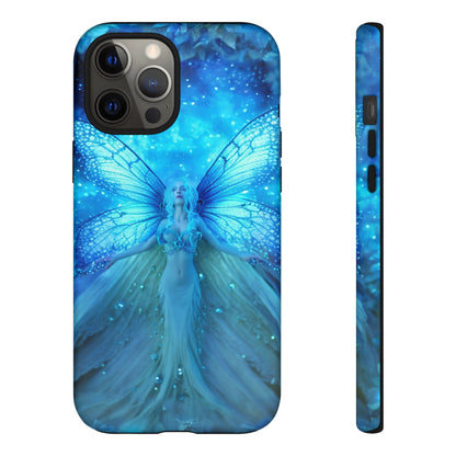 Blue Cosmic Fairy Phone Case – Enchanting Fae Design for iPhone, Samsung Galaxy, and Google Pixel Devices