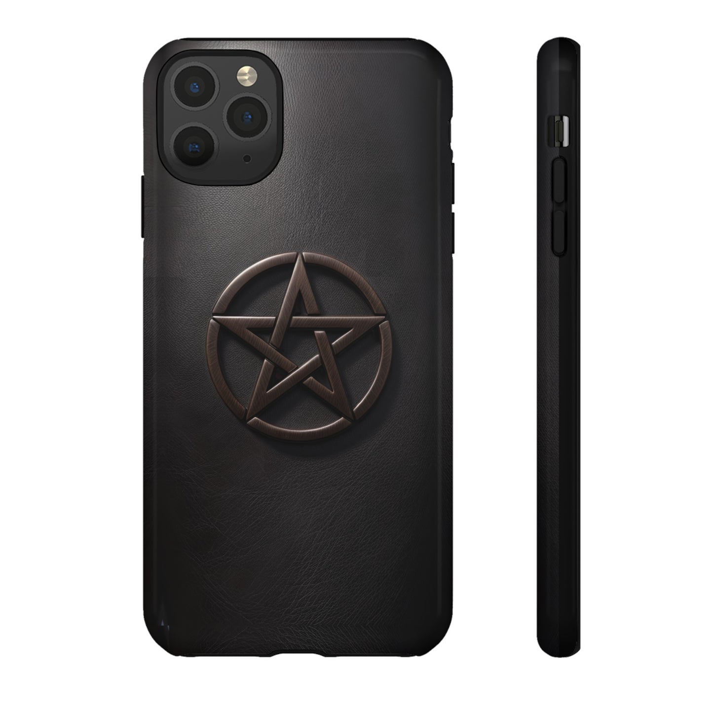 Simple Pentacle Tough Phone Case – Witchcraft Pentagram Design for iPhone, Samsung Galaxy, and Google Pixel Devices