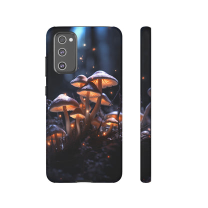 Glowing Mushrooms at Night Phone Case – Enchanting Fantasy Forest Design for iPhone, Samsung Galaxy, and Google Pixel Devices