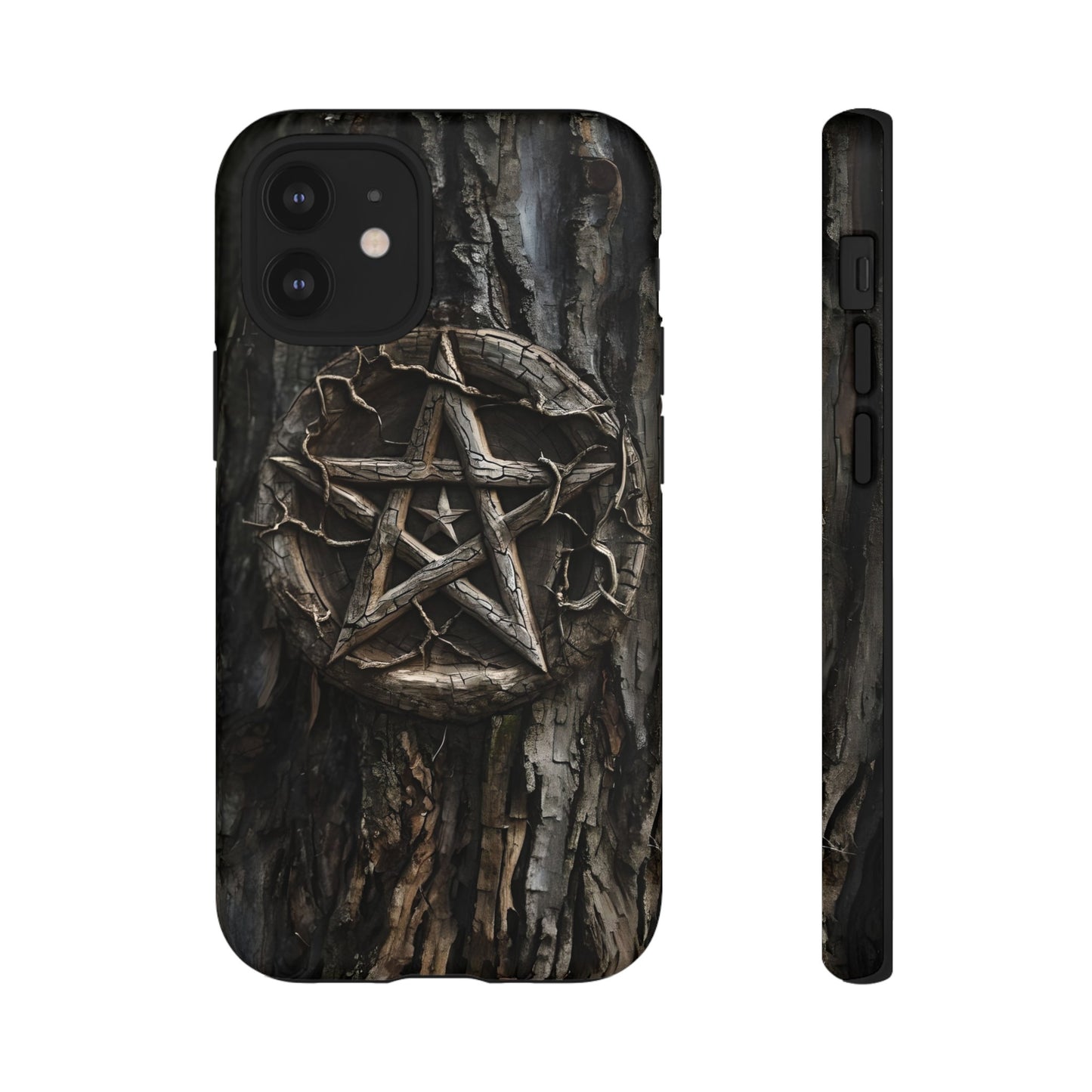 Pentacle Tree Phone Case – Wiccan Nature Magic Design for iPhone, Samsung Galaxy, and Google Pixel Devices