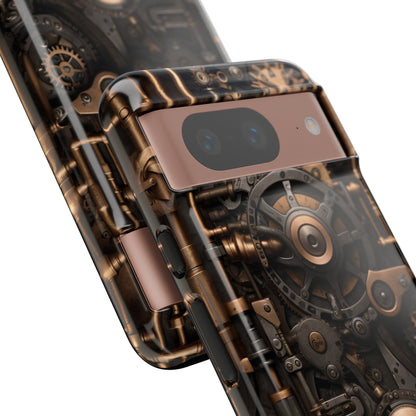 Steampunk Machine Phone Case – Victorian Gears Design for iPhone, Samsung Galaxy, and Google Pixel Devices