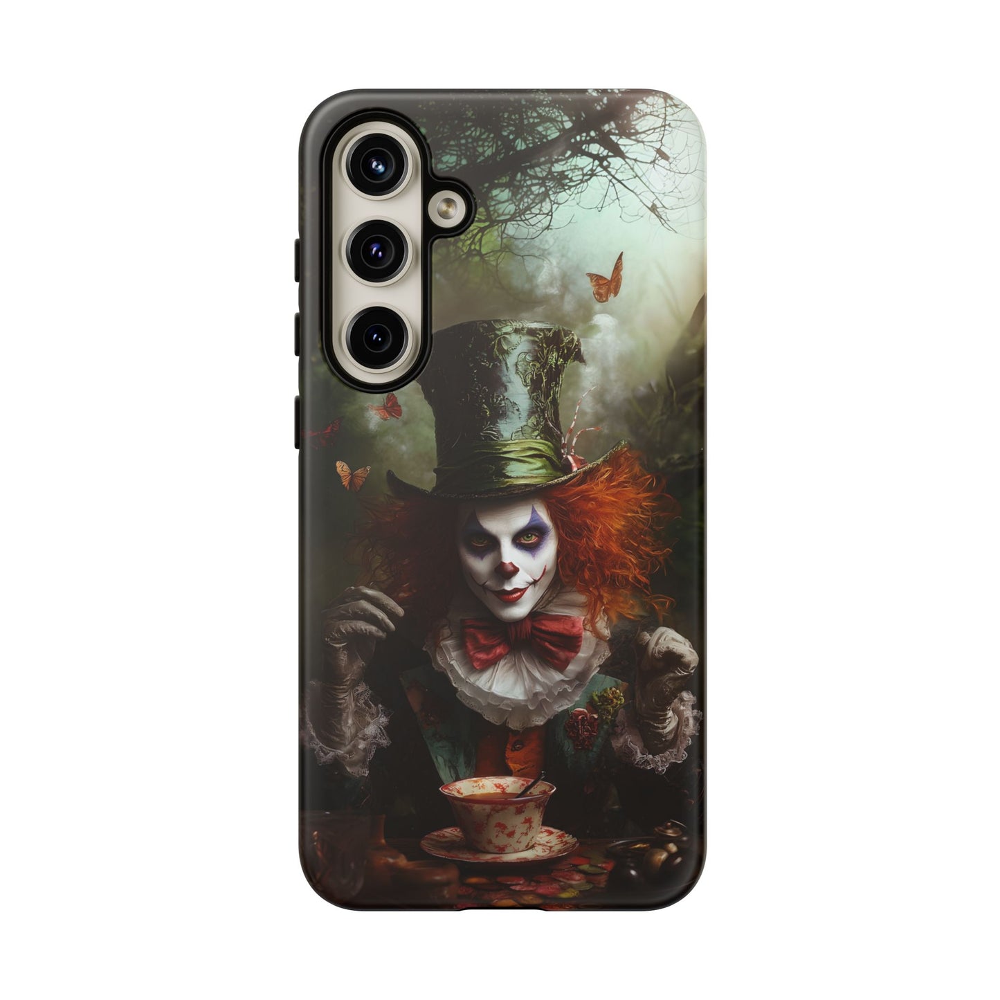 Mad Hatter Gothic Fantasy Phone Case - Dark Wonderland Design for iPhone, Samsung Galaxy, and Google Pixel Devices