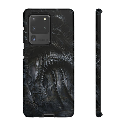 Surreal Biomechanical Phone Case - Gothic Sci-Fi Art for iPhone, Samsung Galaxy, and Google Pixel Devices