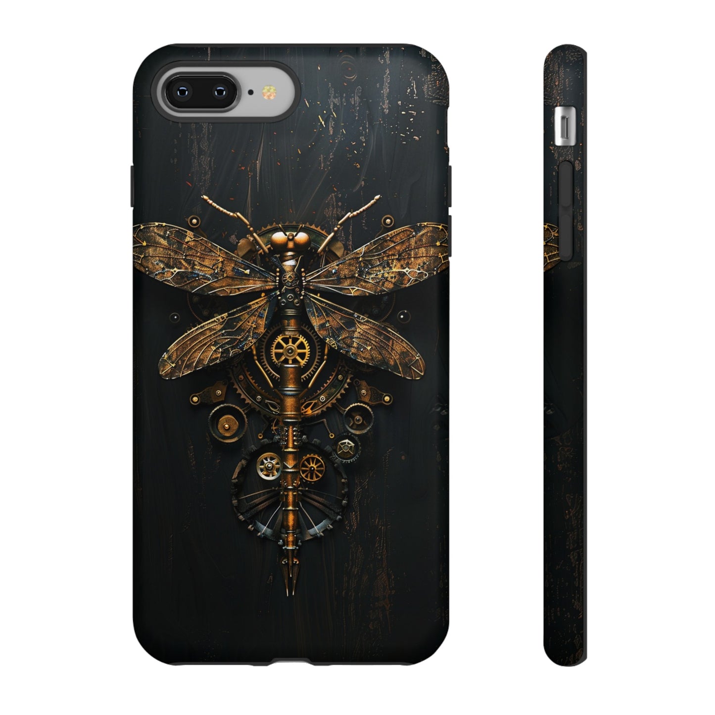 Steampunk Dragonfly Phone Case - Intricate Gear Design for iPhone, Samsung Galaxy, Google Pixel Devices