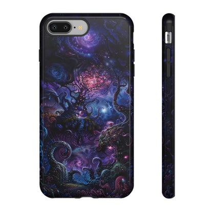 Trippy Psychedelic Alien Landscape Phone Case - Vibrant Abstract Design for iPhone, Samsung Galaxy and Google Pixel Devices