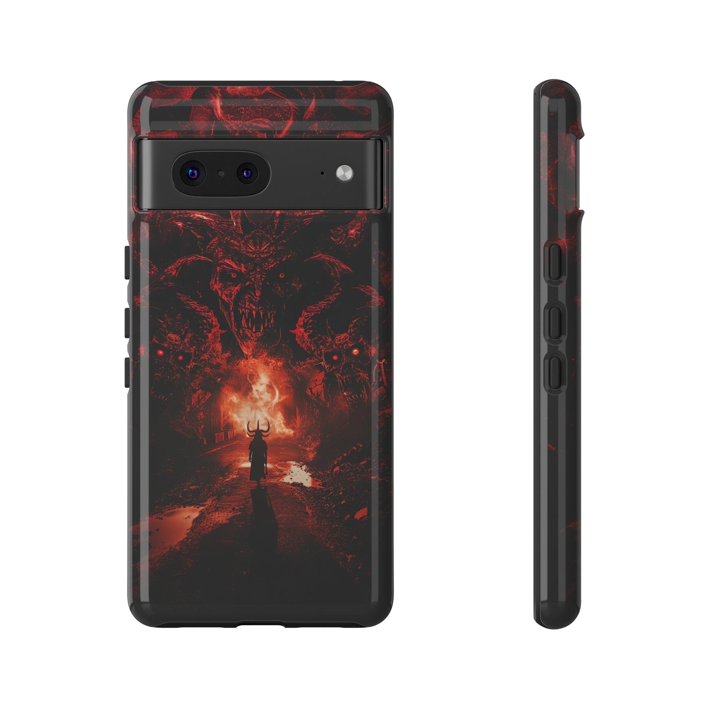 The Road to Hell Phone Case – Gothic Demon and Devil Design for iPhone, Samsung Galaxy, and Google Pixel Devices