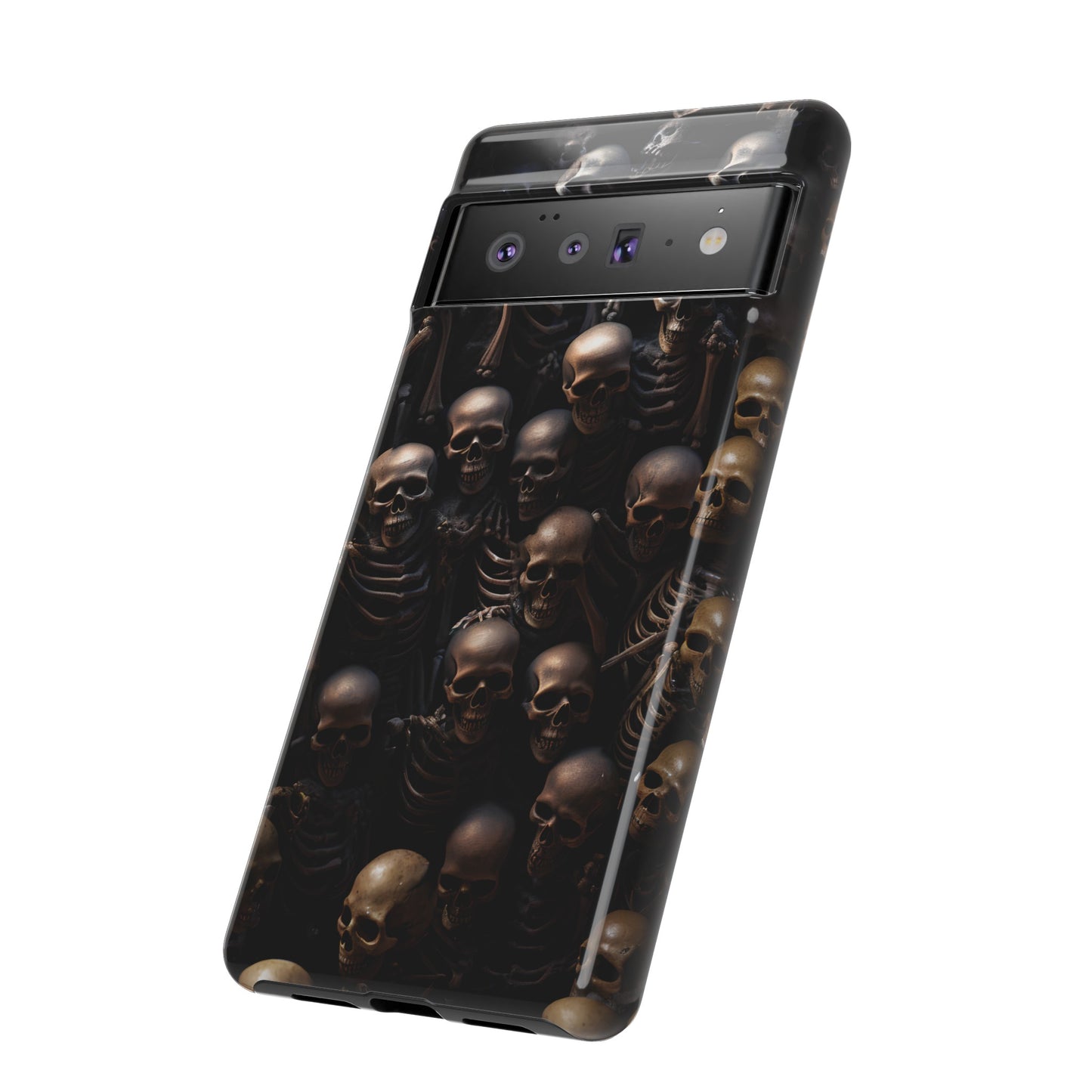 Skeletal Grave Phone Case – Halloween Horror Skeleton Design for iPhone, Samsung Galaxy, and Google Pixel Devices