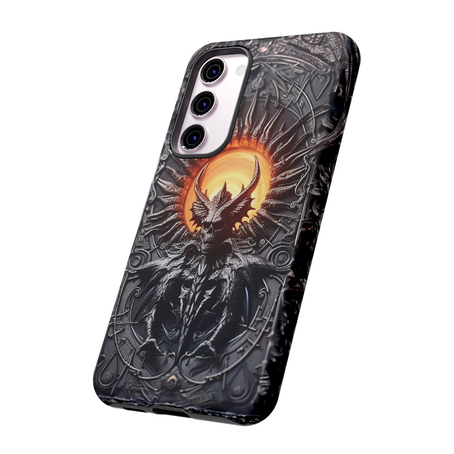 Skeletal Demonic King Phone Case – Ornate Gothic Design for iPhone, Samsung Galaxy, and Google Pixel Devices