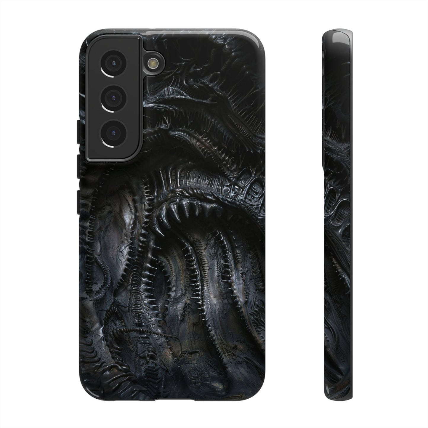 Surreal Biomechanical Phone Case - Gothic Sci-Fi Art for iPhone, Samsung Galaxy, and Google Pixel Devices