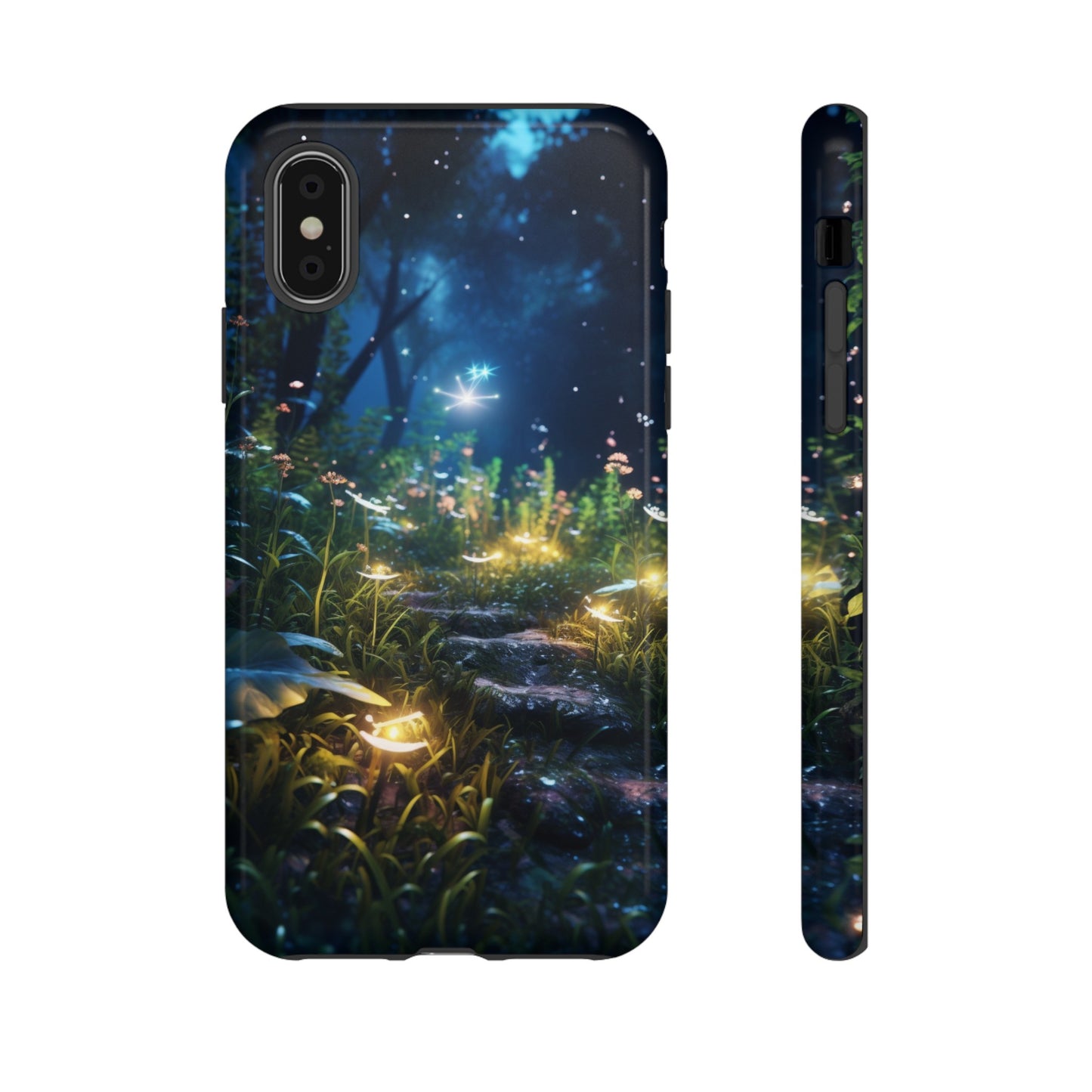 Fireflies in the Forest Tough Phone Case – Enchanting Summer Night Design for iPhone, Samsung Galaxy, and Google Pixel Devices