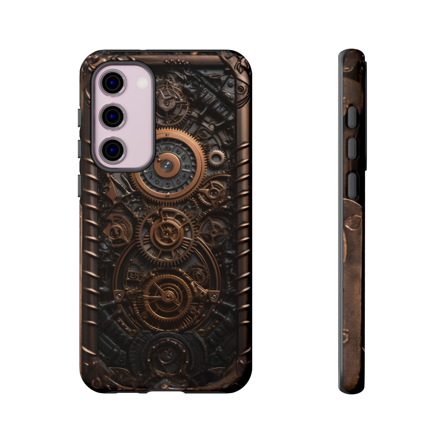 Gearworks 2 Phone Case – Steampunk Victorian Design with Gears and Clockwork for iPhone, Samsung Galaxy, and Google Pixel Devices