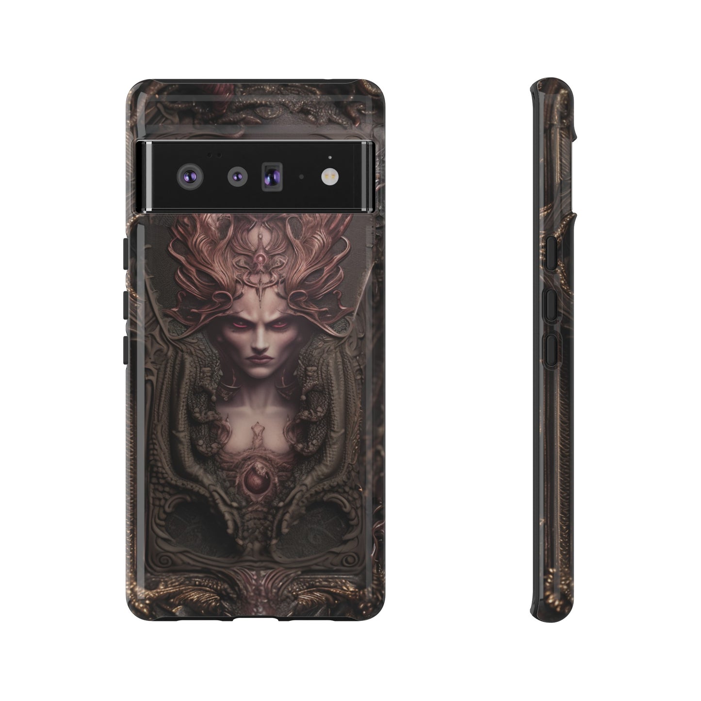 Dark Lilith Phone Case – Horned Hell Horror Design for iPhone, Samsung Galaxy, and Google Pixel Devices