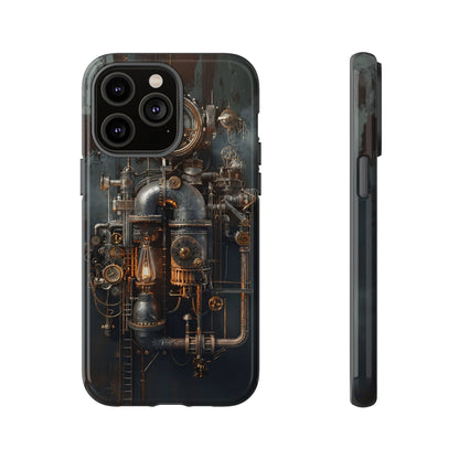 Steampunk Machine #2 Phone Case - Intricate Industrial Design for iPhone, Samsung Galaxy, Google Pixel Devices, Victorian Design Gears