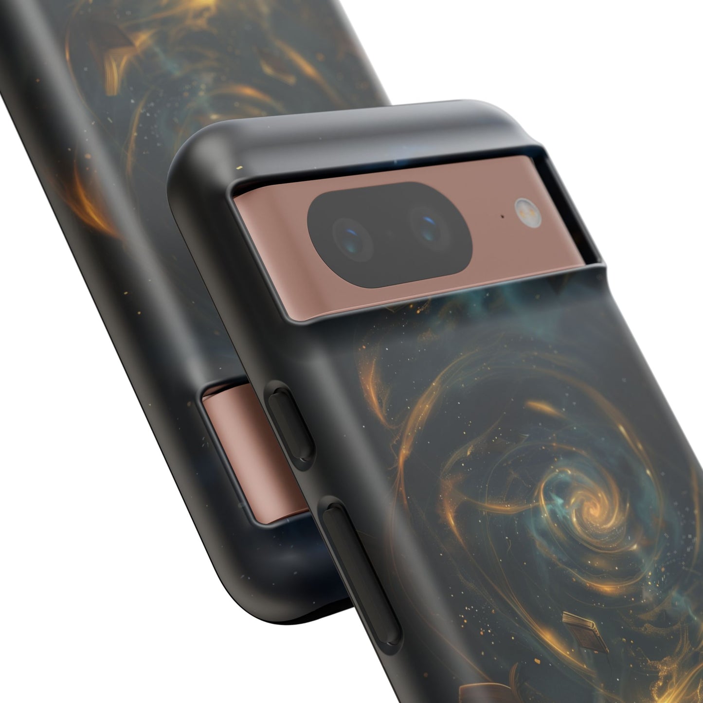 Magical Galaxy Swirling Books Phone Case - Celestial Book Lover's Gift for iPhone, Samsung Galaxy, and Google Pixel Devices