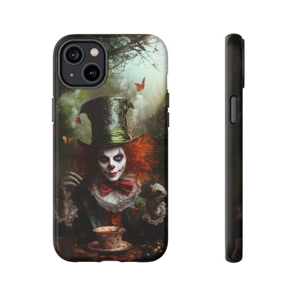 Mad Hatter Gothic Fantasy Phone Case - Dark Wonderland Design for iPhone, Samsung Galaxy, and Google Pixel Devices