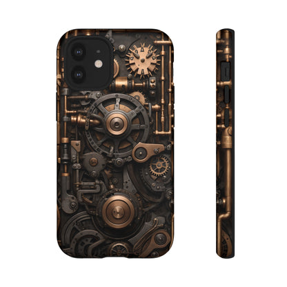 Steampunk Machine Phone Case – Victorian Gears Design for iPhone, Samsung Galaxy, and Google Pixel Devices