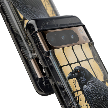 The Raven Phone Case – Edgar Allan Poe Inspired Gothic Design for iPhone, Samsung Galaxy, and Google Pixel Devices